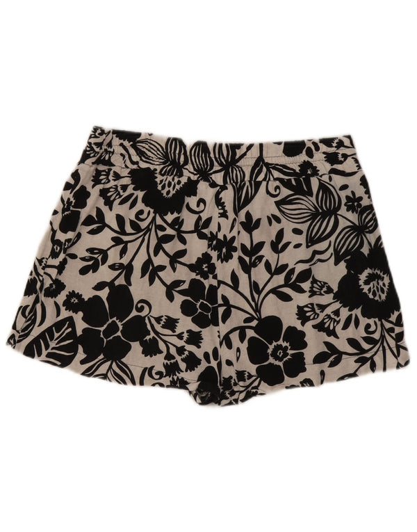 Pantaloni de talie înaltă Zara pentru femei, mari W30, viscoză, florală, albă