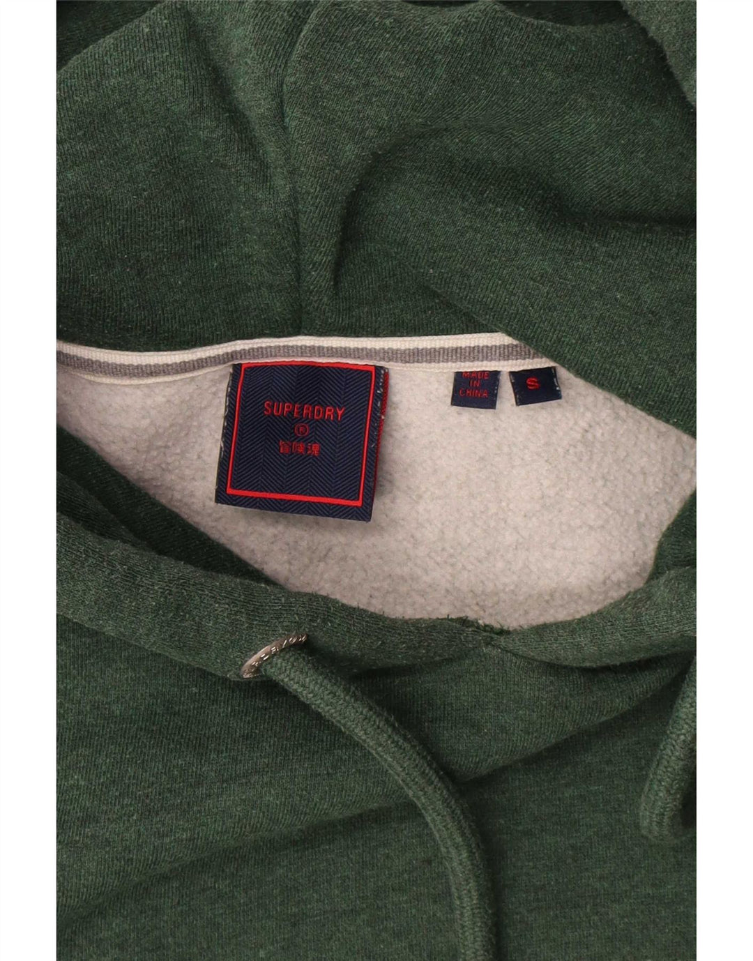 Pulover Superdry pentru bărbați, bumbac verde mic