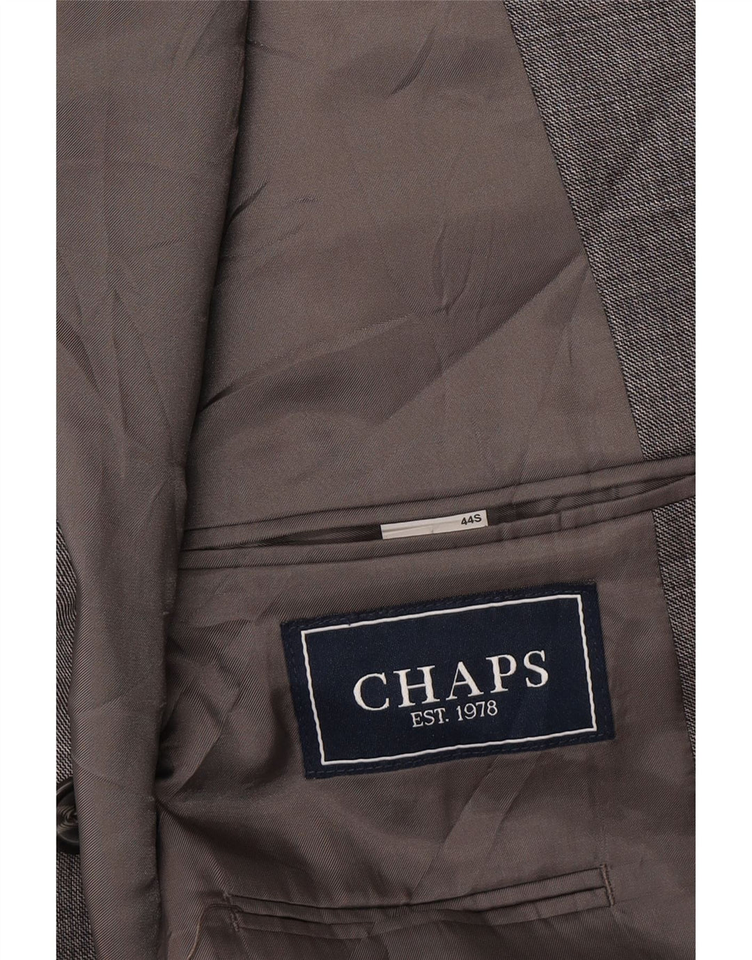 Jachetă Blazer pentru bărbați Chaps cu 2 nasturi UK 44 2XL Lână gri