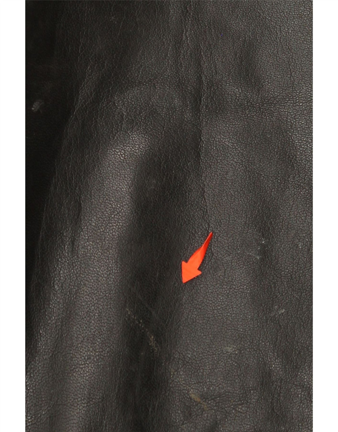 Pantaloni drepți din piele pentru bărbați VINTAGE W31 L30 negri