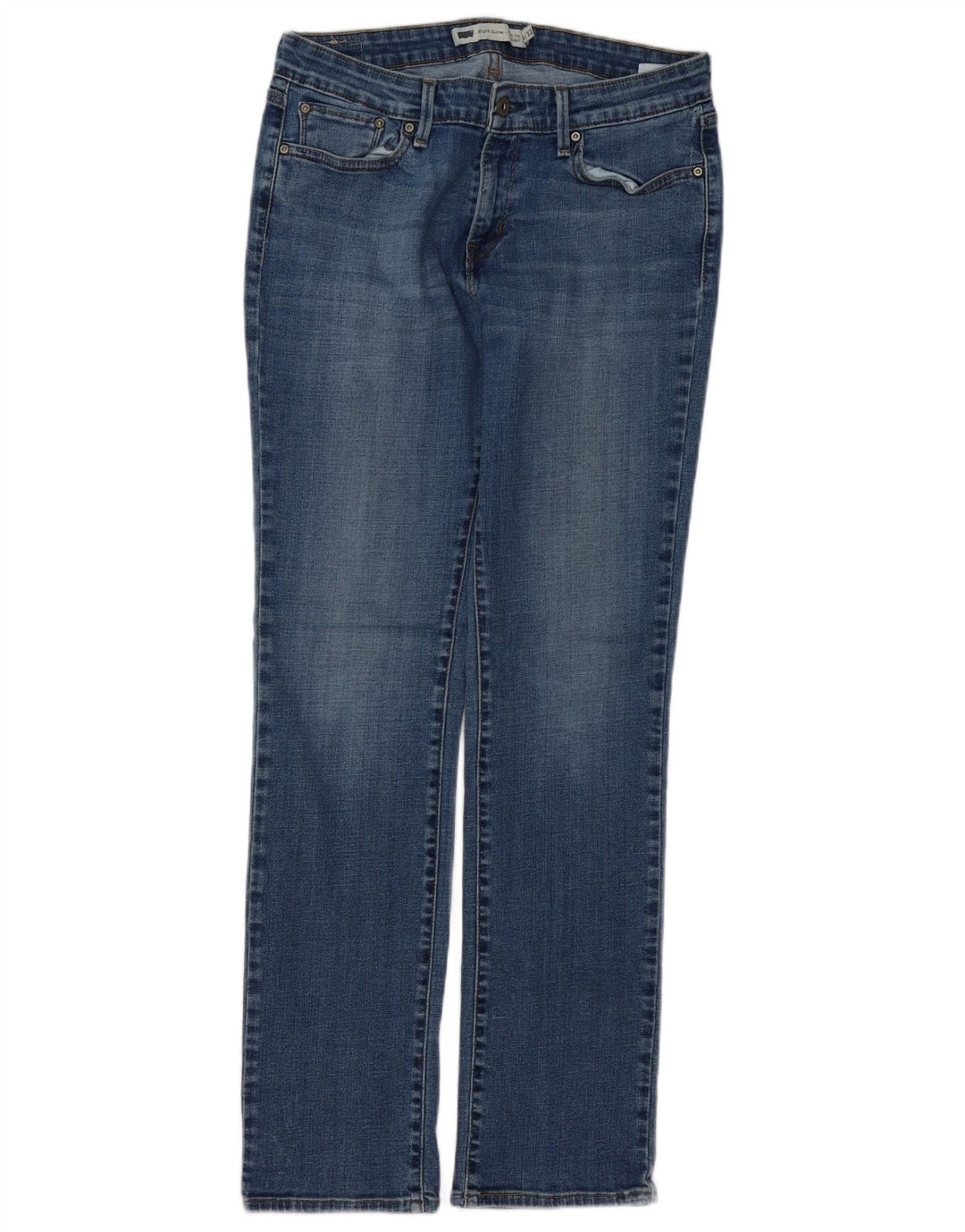 Blugi drepți cu curbe ușoare pentru femei LEVI'S US 10 Large W32 L32 Blue