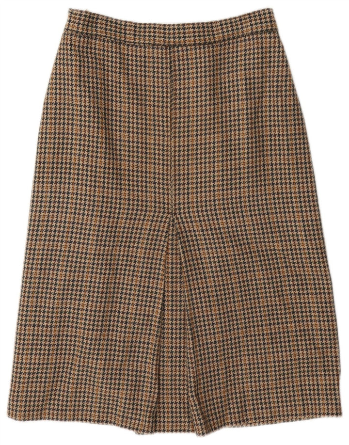 Fustă A-Line Vintage pentru femei W26 mic maro Houndstooth