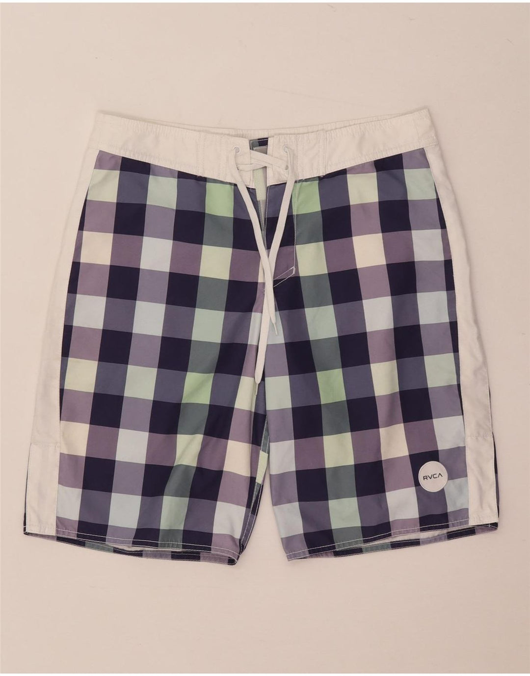 Pantaloni scurți de înot RVCA pentru bărbați, poliester vichy multicolor medii