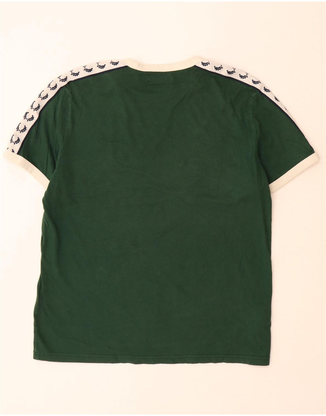 Tricou grafic pentru bărbați FRED PERRY Top mare din bumbac color bloc verde