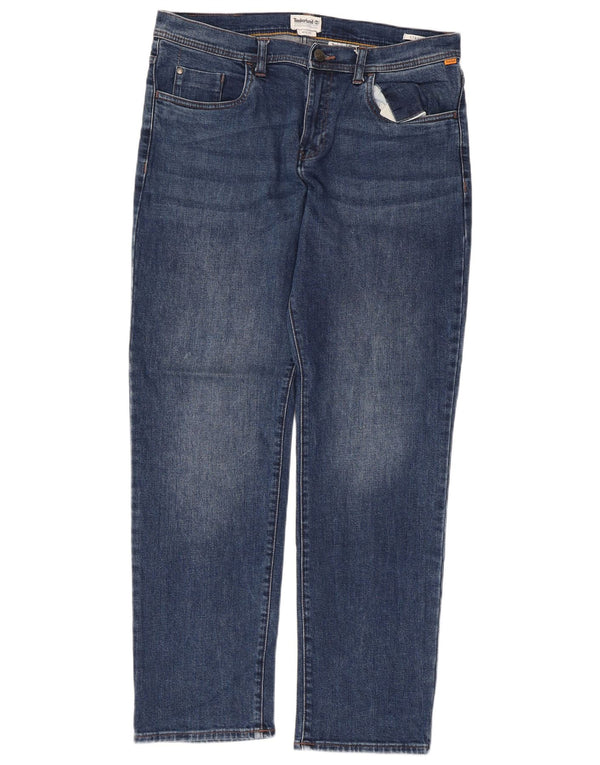 Blugi drepti pentru bărbați Timberland W34 L32 Bumbac albastru