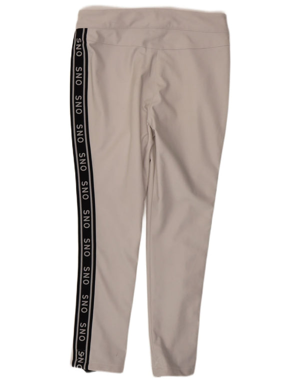 Pantaloni de schi cu grafică pentru femei Topshop UK 14, mari, bej, poliamidă