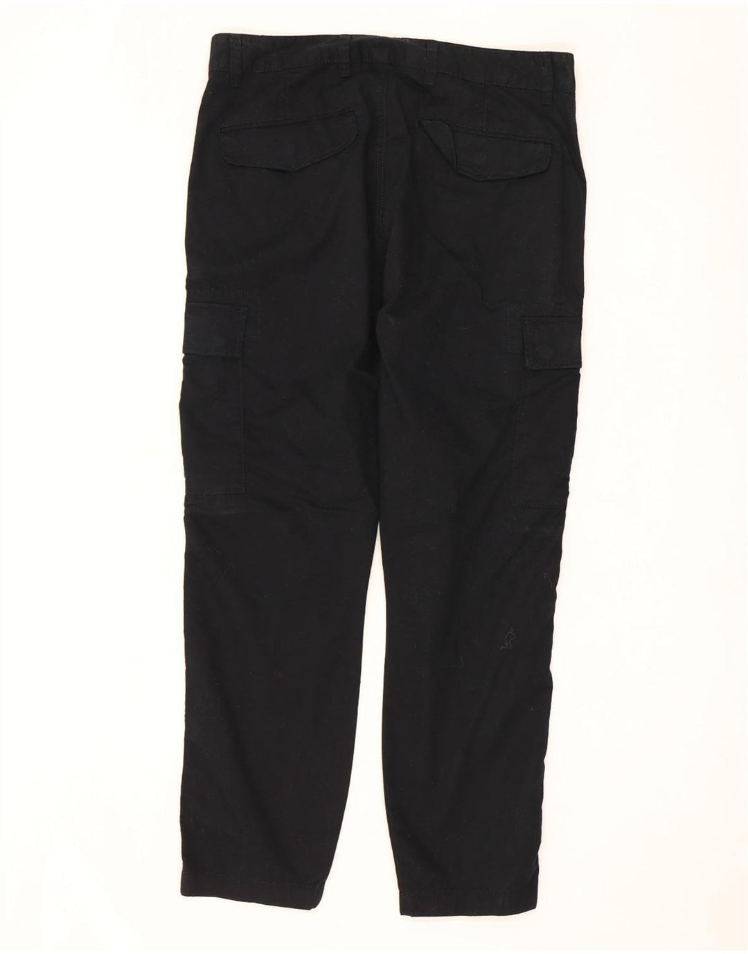 MARKS & SPENCER Pantaloni cargo drepti pentru bărbați W34 L29 bumbac negru