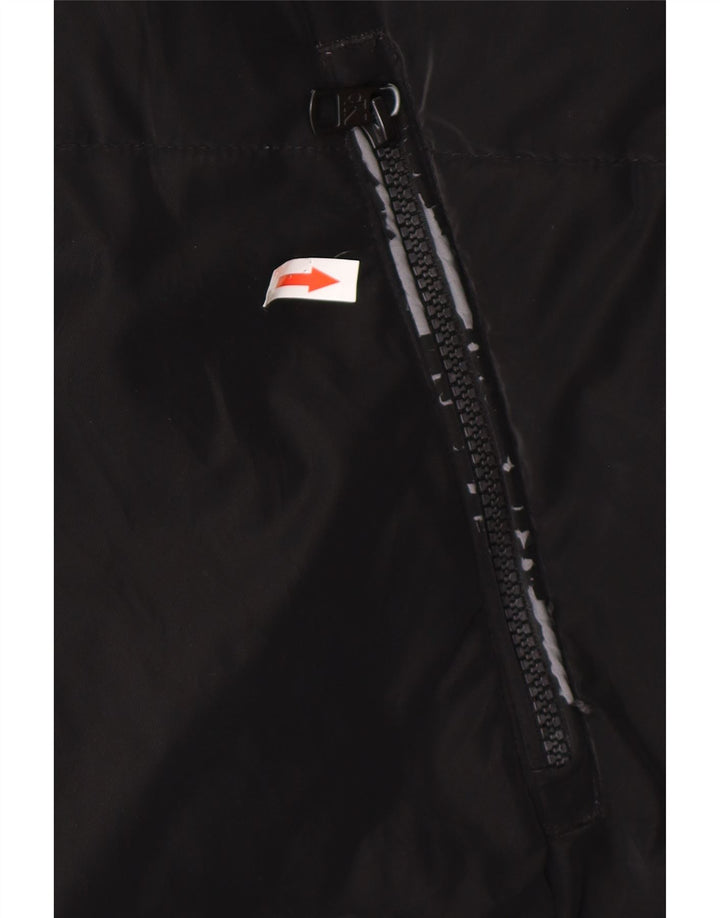 Jachetă căptușită cu grafică supradimensionată pentru femei Calvin Klein Jeans UK 10 Small Black