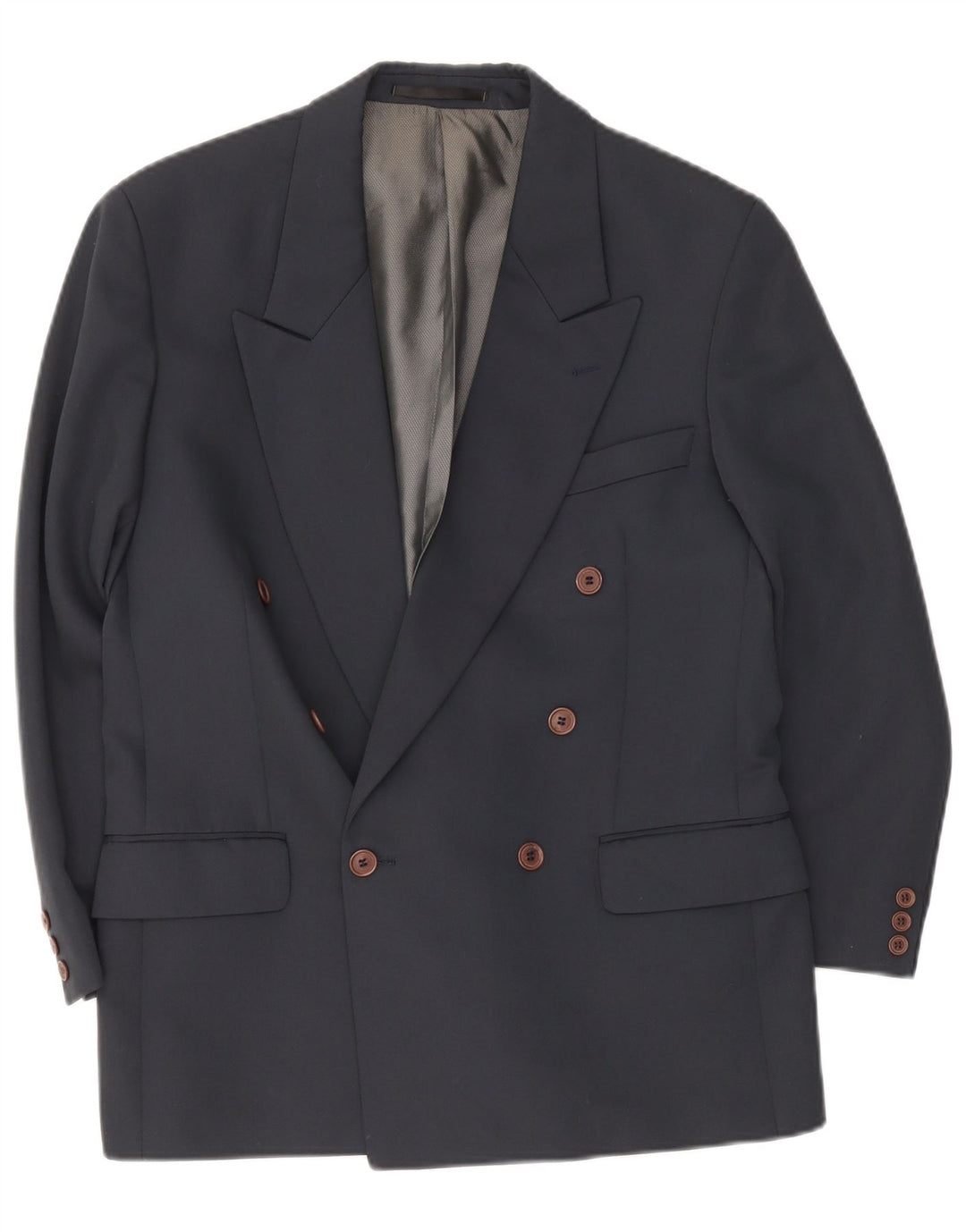 Jachetă pentru bărbați Renato Cavalli Blazer dublu piept UK 38 Medium Bleumarin