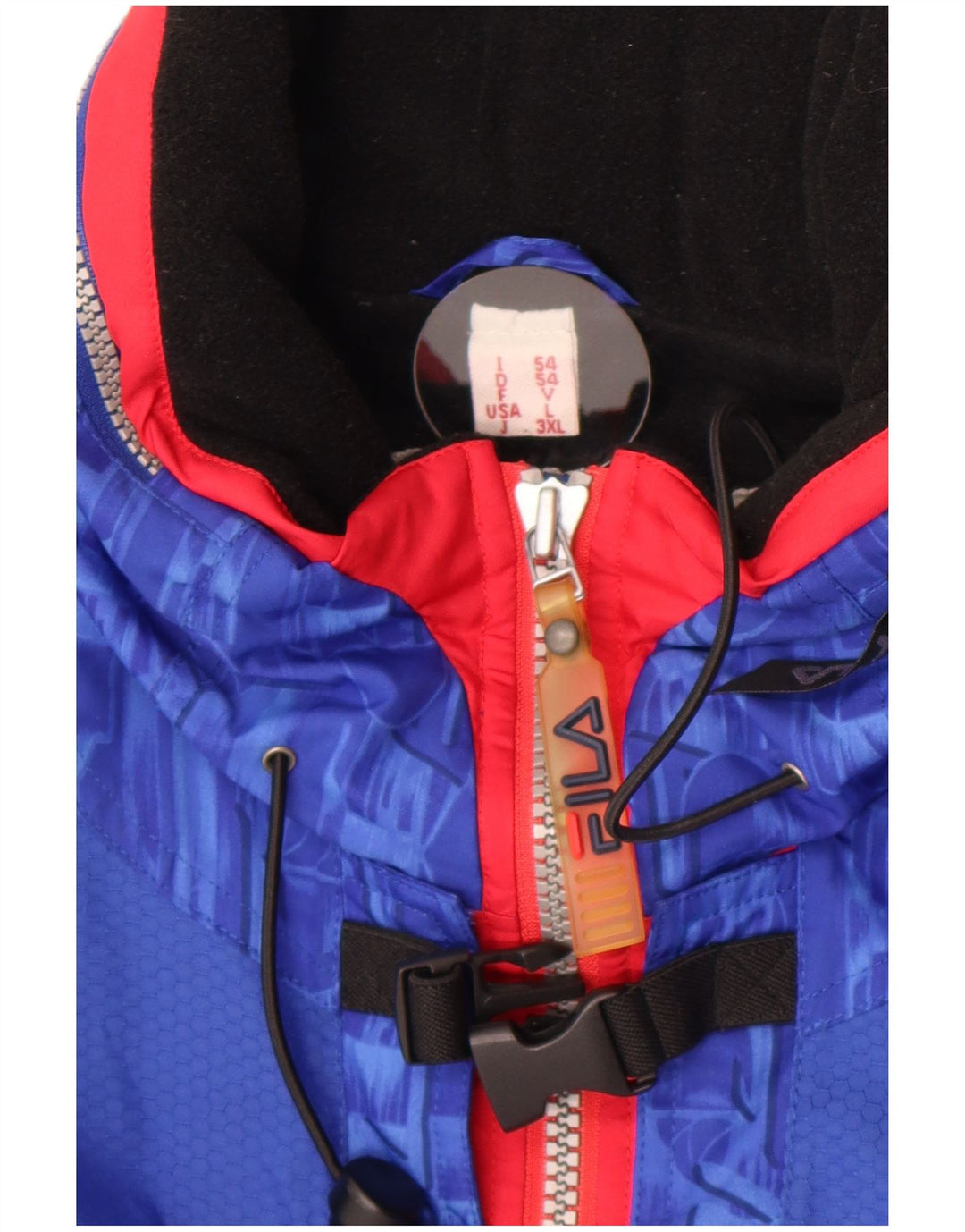 Jachetă de schi Fila pentru femei IT 54 3XL Blue Geometric