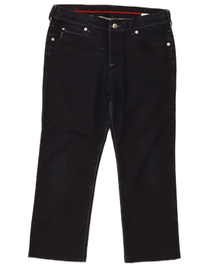 Blugi drepti pentru femei Armani L29 L24 Bumbac bleumarin