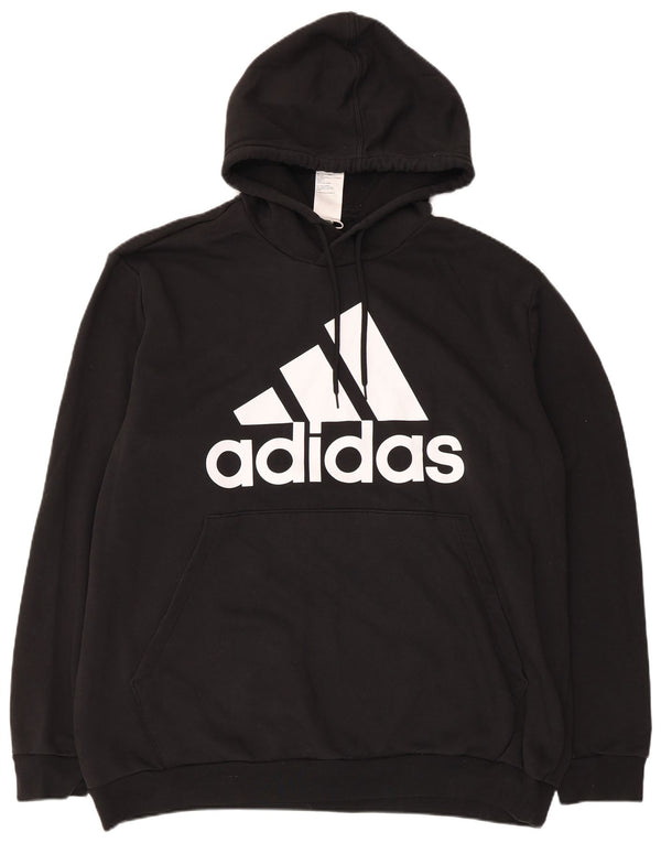Pulover pentru bărbați Adidas Graphic Hoodie 2XL, bumbac negru