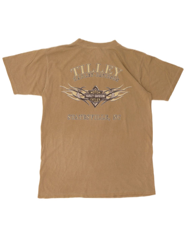 Tricou grafic Harley Davidson pentru bărbați Top, bumbac, bej mediu