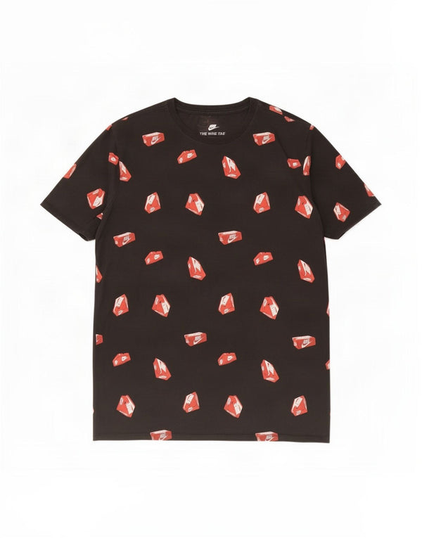 Tricou grafic Nike pentru bărbați Top mare din bumbac negru