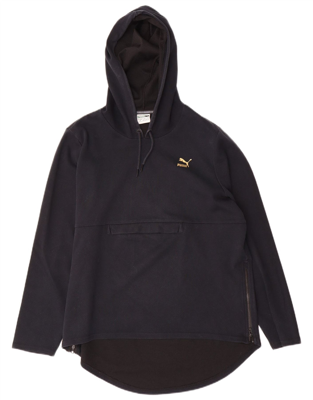 Pulover cu glugă cu grafic Puma pentru femei UK 14, mare, negru, poliester