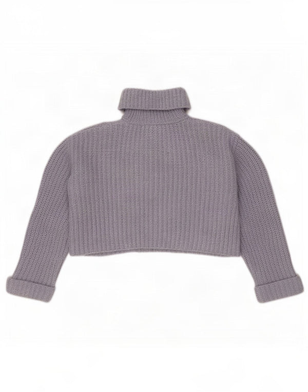 Pulover Pulover Crop Decolteu Fete Zara 11-12 Ani Bleumarin
