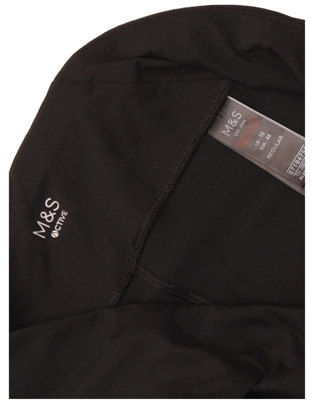 MARKS & SPENCER Pantaloni scurți sport, cu ajustare normală, pentru femei UK 16 Large Black