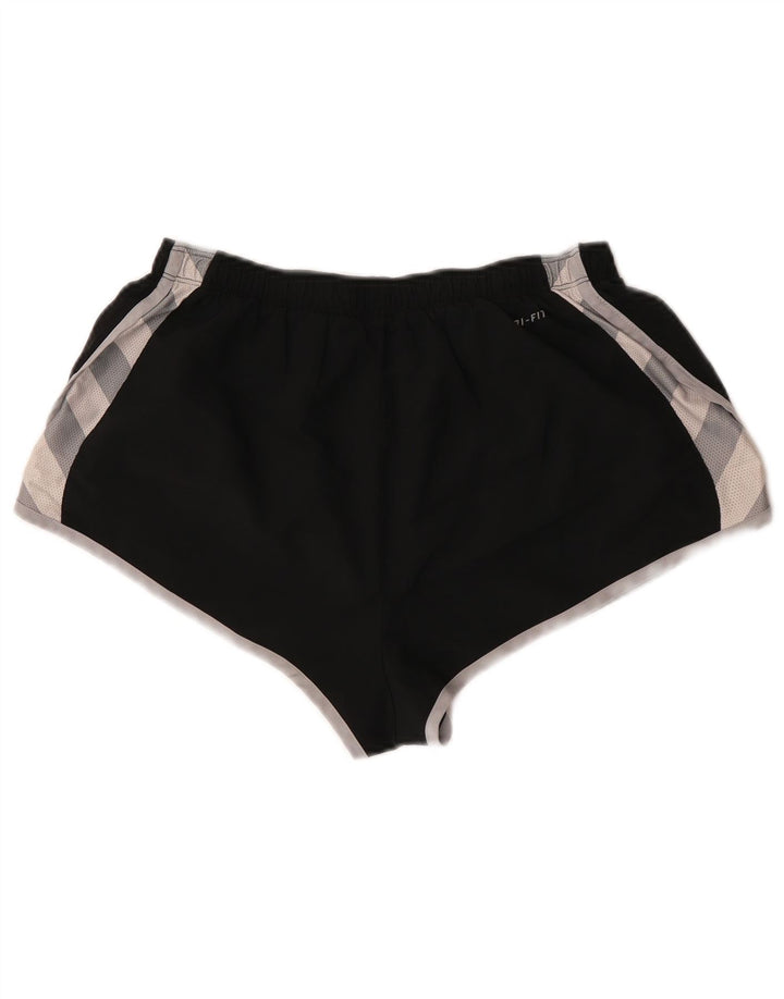 Pantaloni scurți sport Nike pentru femei, medii W28 L12, poliester color bloc negru