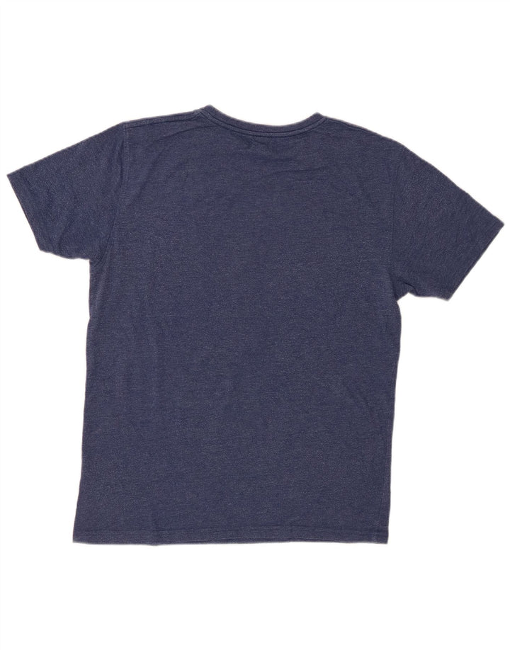 Tricou grafic SALTROCK pentru bărbați Top mic din bumbac bleumarin