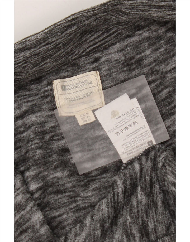Jachetă din lână pentru femei Mountain Warehouse UK 16, mare, gri poliester pătat