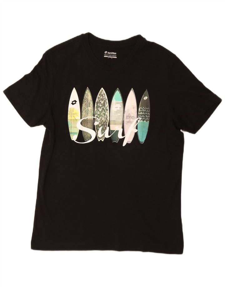 Tricou grafic LOTTO pentru femei Top UK 10 Poliester negru mic