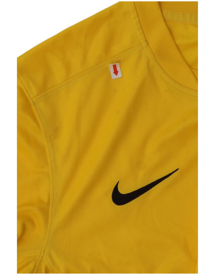 Tricou Nike Dri Fit pentru bărbați Top Medium Galben Poliester