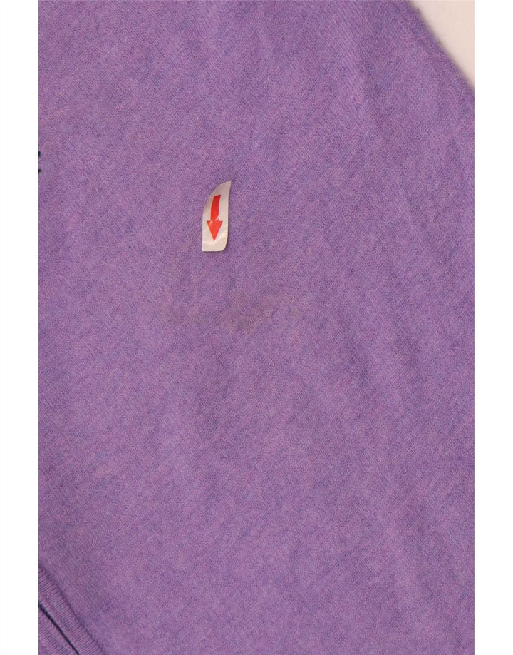 Pulover cardigan pentru bărbați Fred Perry, lână violet mic