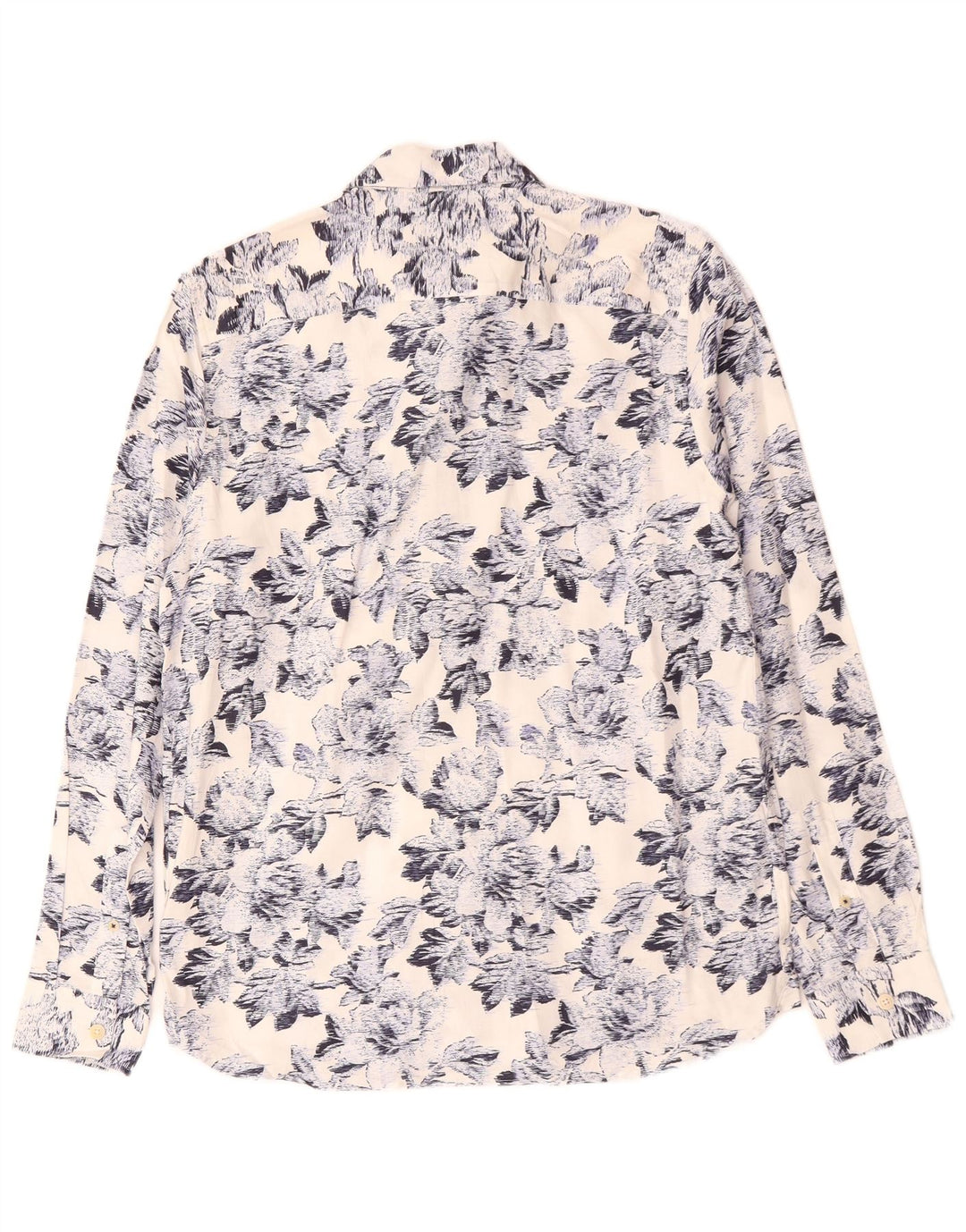 Cămașă pentru bărbați TED BAKER Mărimea 2 Bumbac Floral Alb Mic