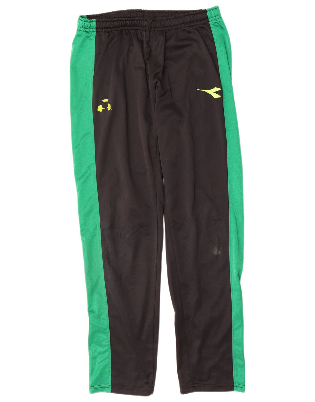 DIADORA Pantaloni de trening pentru bărbați, mari, negru, poliester color bloc