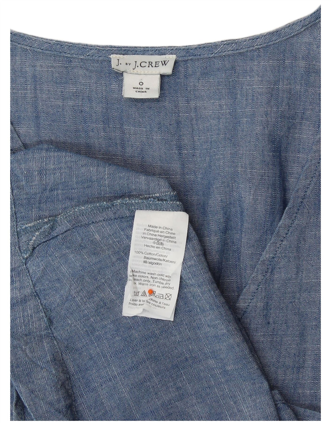 Bluză pentru femei J. CREW Top US 0 XS Bumbac albastru