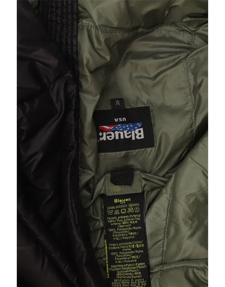 Jachetă căptușită pentru bărbați Blauer UK 38 Poliester mediu negru