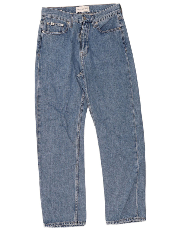 Blugi drepti pentru femei Calvin Klein W27 L28 Bumbac albastru