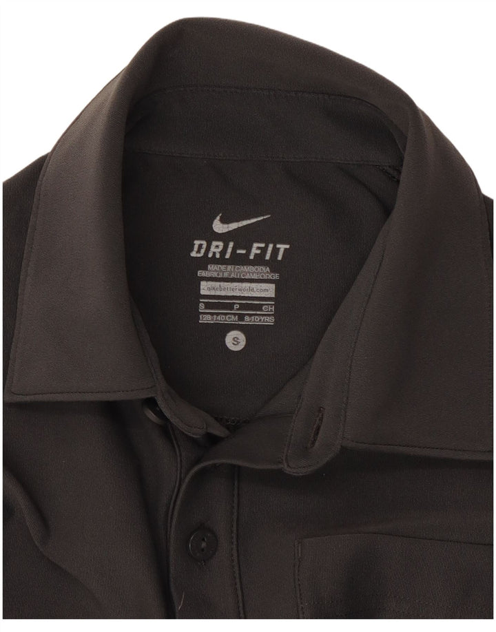 Tricou polo Nike Dri Fit pentru băieți 8-9 ani mic gri