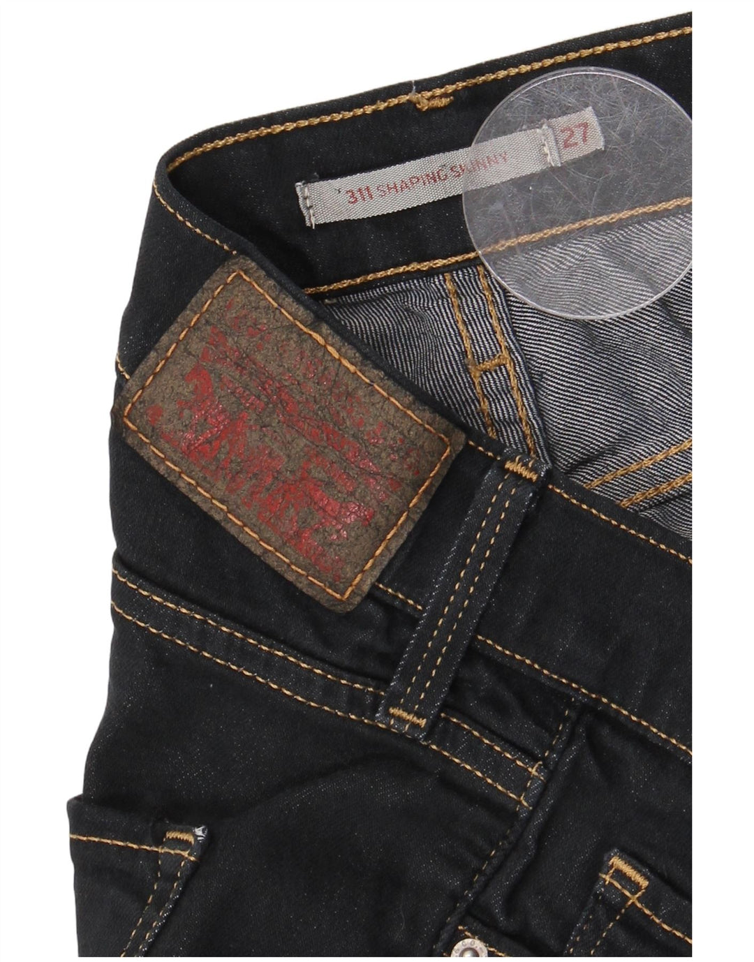 Blugi skinny modelați Levi's pentru femei W27 L27 bleumarin