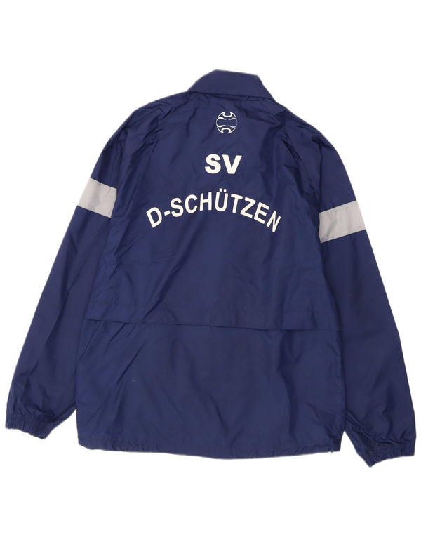 Jachetă de ploaie grafică Adidas pentru bărbați Marea Britanie 38/40 Medium Bleumarin Colorblock