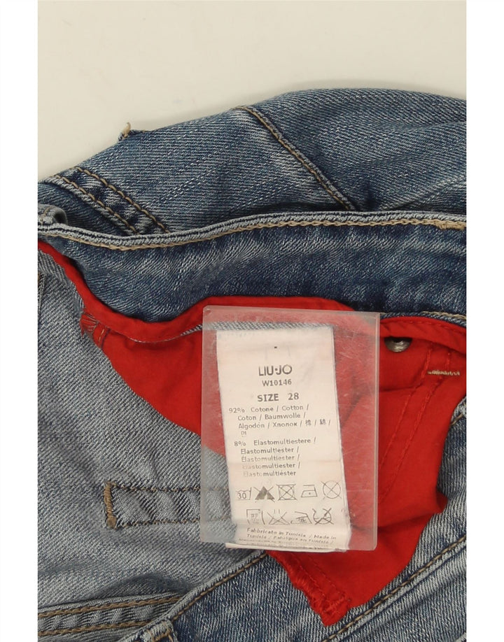 Blugi drepti pentru femei LIU JO W28 L30 Bumbac albastru