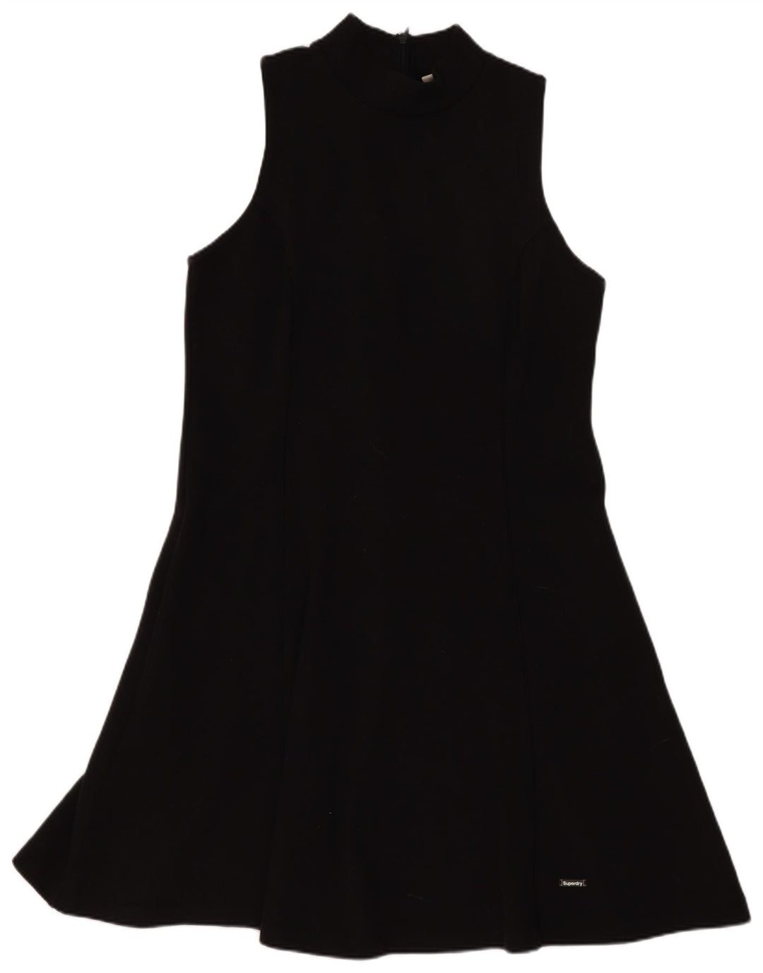 Rochie A-Line fără mâneci Superdry pentru femei UK 12 Poliester mediu negru