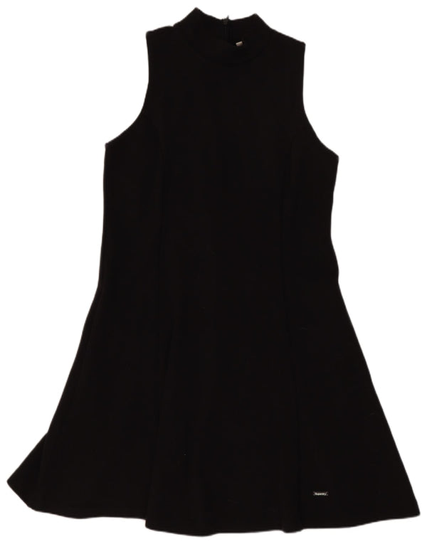 Rochie A-Line fără mâneci Superdry pentru femei UK 12 Poliester mediu negru
