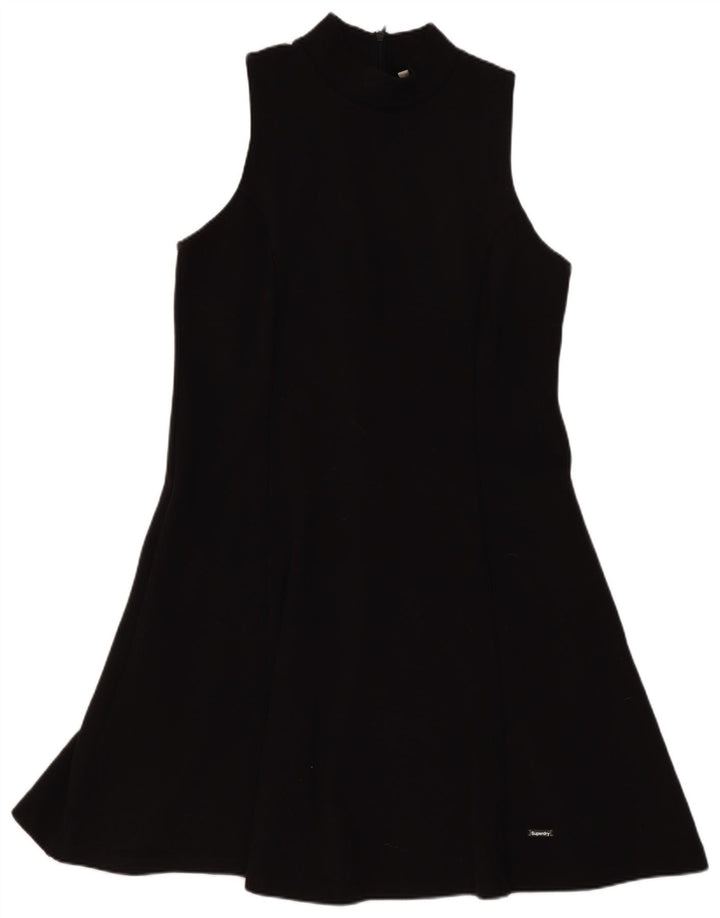 Rochie A-Line fără mâneci Superdry pentru femei UK 12 Poliester mediu negru