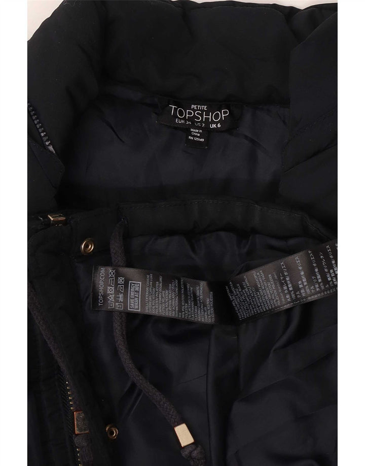 Topshop Jachetă căptușită pentru femei UK 6 XS Bleumarin Poliester