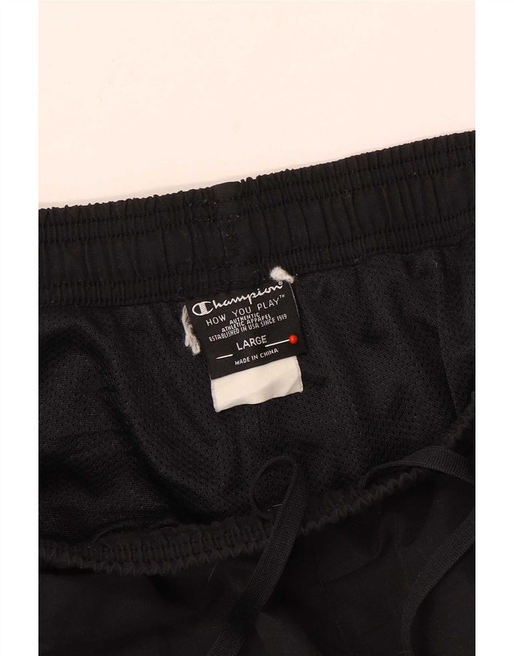 Pantaloni de trening grafic pentru bărbați Champion, mari, negri