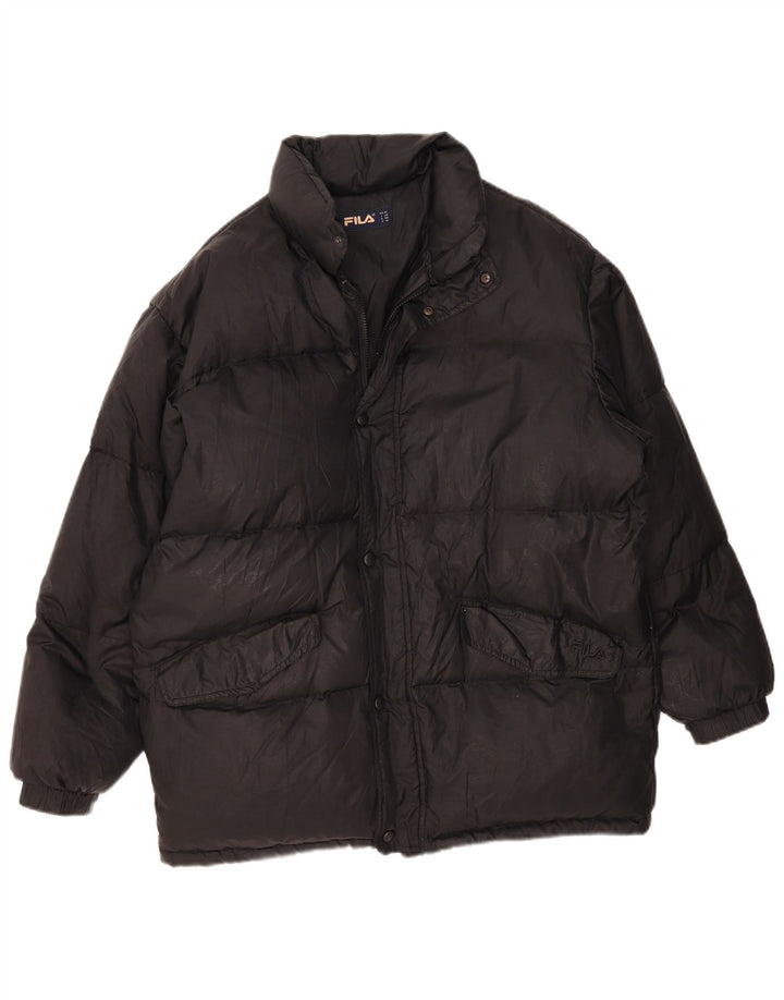 Jachetă căptușită pentru bărbați Fila IT 50 Large Black