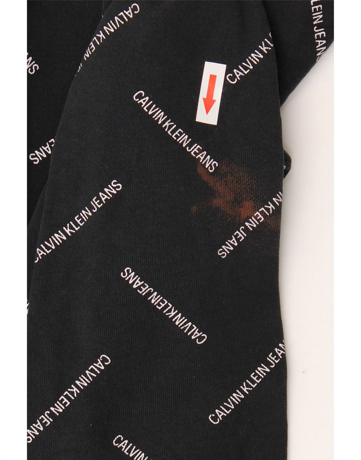 CALVIN KLEIN JEANS Hanorac grafic pentru bărbați Pulover Bumbac mediu negru