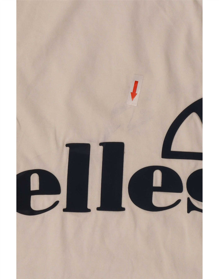 Vesta grafică pentru bărbați Ellesse, mare, alb, din bumbac