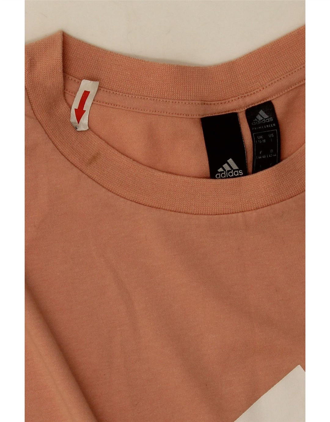 Tricou cu grafic supradimensionat pentru femei Adidas Marea Britanie 16/18 Poliester portocaliu mare