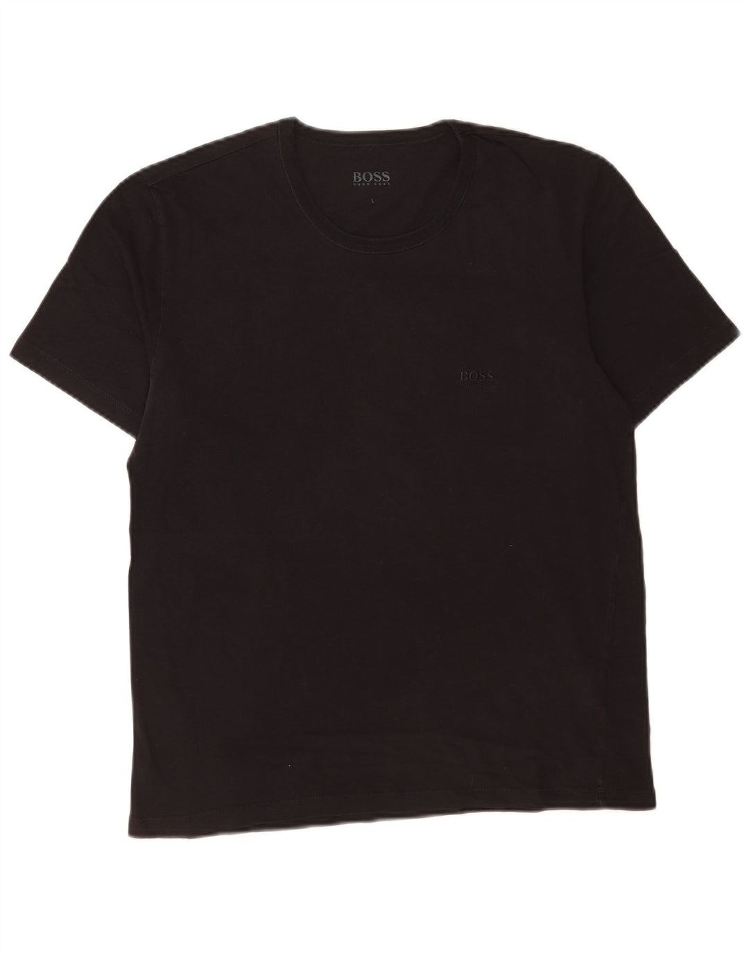 Tricou pentru bărbați Hugo Boss Top mare din bumbac negru