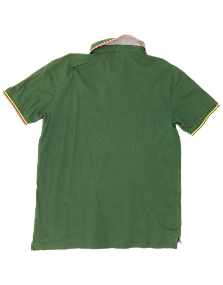 Tricou polo pentru bărbați Woolrich, bumbac verde mare