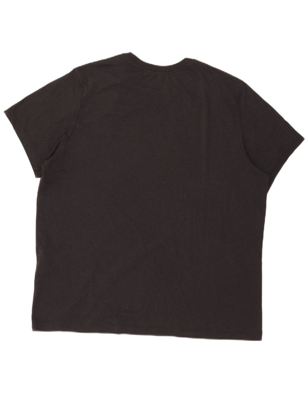 Tricou grafic Nike Dri Fit pentru bărbați Top 2XL poliester negru
