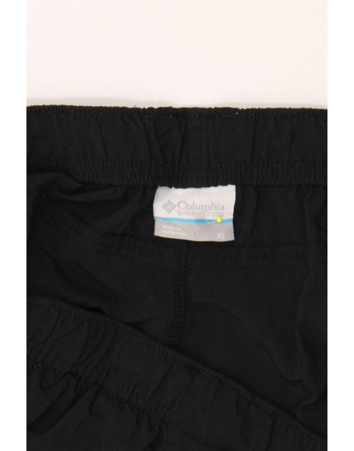 COLUMBIA Womens Cargo Shorts XL W34  Black Nylon Vintage Columbia and Second-Hand Columbia from Messina Hembry 