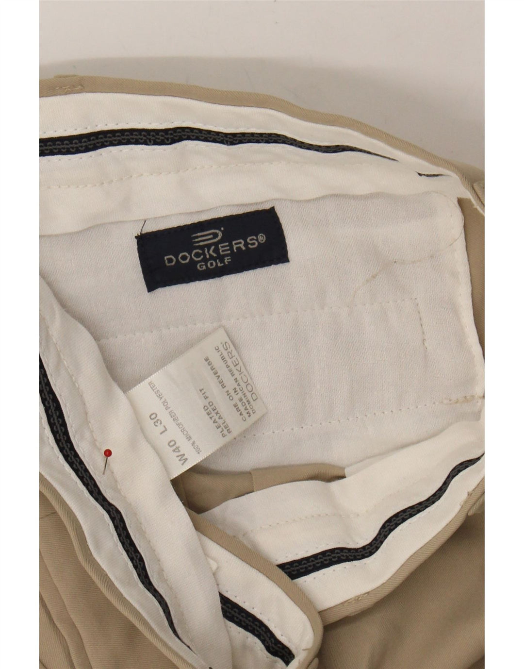 DOCKERS Mens Pegged Chino Shorts W40 XL Beige Polyester Vintage Dockers and Second-Hand Dockers from Messina Hembry 